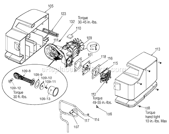 Page A Diagram and Parts List for 919-72412 Type 1 Black and Decker Compressor